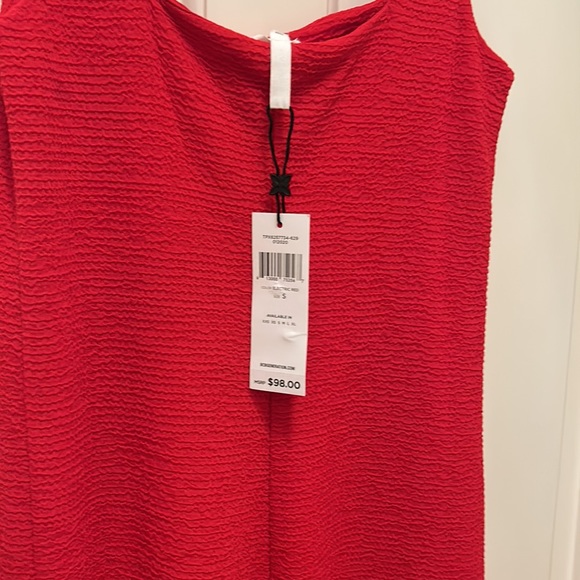 BCBGeneration Electric Red Long Dress Side Slit - Picture 3 of 9